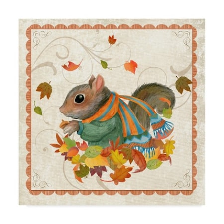 Fiona Stokes-Gilbert 'Fall Squirrel' Canvas Art,24x24